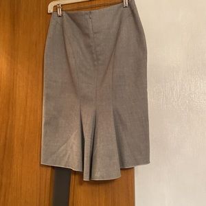 BCBG Grey Wool Skirt
